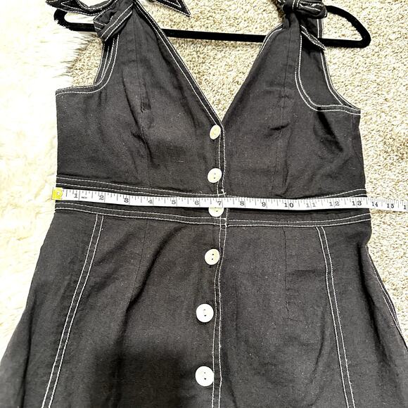 Free People Mini Dress With Bow Straps Size 0 - Picture 2 of 7